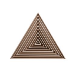 Set Triangulos Equilateros Cortador de Galletas STL