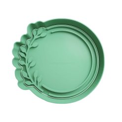 Circulo con Hojas Cortador de Galletas STL 7