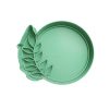 Circulo con Hojas Cortador de Galletas STL 8
