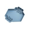 Hexagono con Hojas Cortador de Galletas STL 3