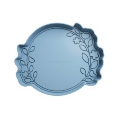 Circulo con Hojas Cortador de Galletas STL