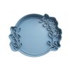 Circulo con Hojas Cortador de Galletas STL