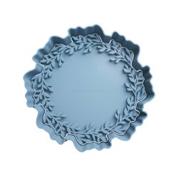 Circulo con Hojas Cortador de Galletas STL 4