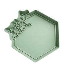 Hexagono con Hojas Cortador de Galletas STL