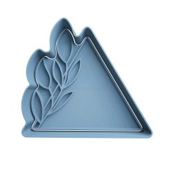 Triangulo con Hojas Cortador de Galletas STL