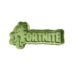 Fortnite Logo Cortador de Galletas STL 2