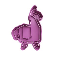 Llama Fortnite Cortador de Galletas STL