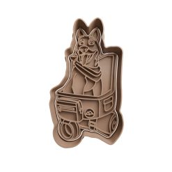 Perro Fortnite Cortador de Galletas STL