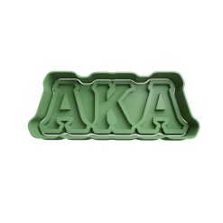 AKA Alpha Kappa Alpha Sorority Cortador de Galletas STL