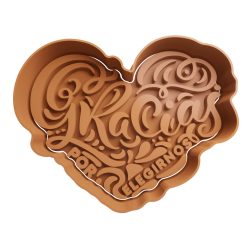 Gracias por elegirnos Corazón Cortador de Galletas STL