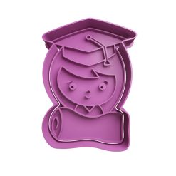 Chica Egresada Cortador de Galletas STL