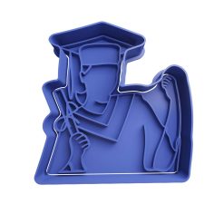 Chico Egresado Cortador de Galletas STL