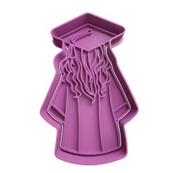 Chica Egresada Cortador de Galletas STL