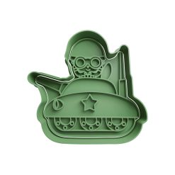 Tanque de guerra Cortador de Galletas STL