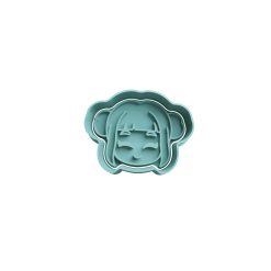 Zoey Cabeza Cortador de Galletas STL 3