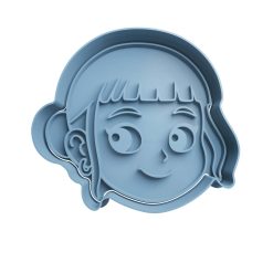 Zoey Cabeza Cortador de Galletas STL 2