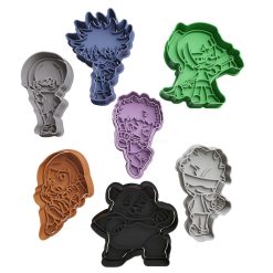 Set Jujutsu Kaisen Chibi Cortador de Galletas STL 2