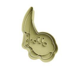 Kirby con Cuchillo Cortador de Galletas STL