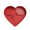 Corazon Electrocardiograma Cortador de Galletas STL