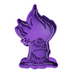Minion Morado Halloween Cortador de Galletas STL