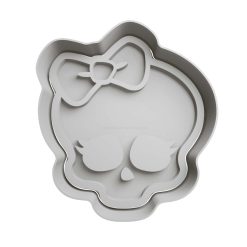 Calavera Monster High Cortador de Galletas STL 2