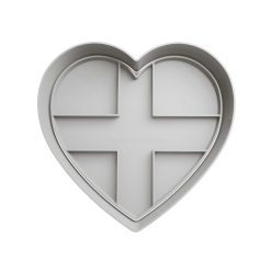 Corazon Republica Dominicana Cortador de Galletas STL