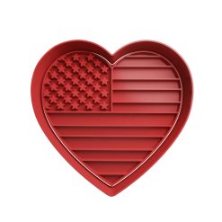 Corazon EEUU Cortador de Galletas STL