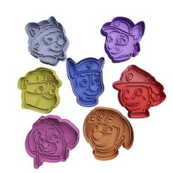 Set Paw Patrol Cabeza Cortador de Galletas STL 2