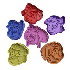 Set Paw Patrol Cabezas Cortador de Galletas STL