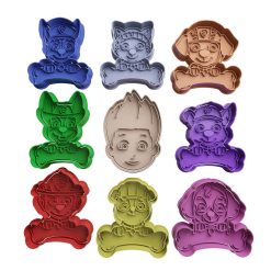 Set Paw Patrol con Huesos Cortador de Galletas STL