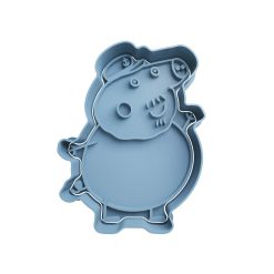 Abuelo Pig Cortador de Galletas STL