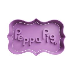 Peppa Pig Logo Cortador de Galletas STL