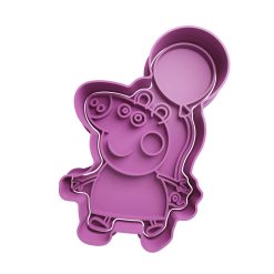 Peppa Pig con Globo Cortador de Galletas STL