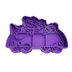 Auto Peppa Pig Cortador de Galletas STL 2