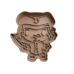 Jack Sparrow Cortador de Galletas STL