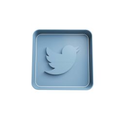 Twitter Cortador de Galletas STL
