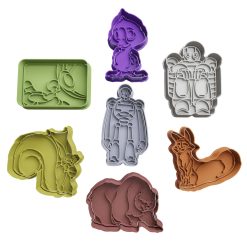 Set Robot Salvaje Cortador de Galletas STL