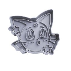 Gata Luna Sailor Moon Cortador de Galletas STL 5