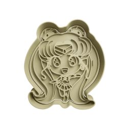 Serena Sailor Moon Cortador de Galletas STL