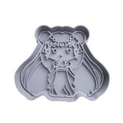 Serena Lunar Sailor Moon Cortador de Galletas STL