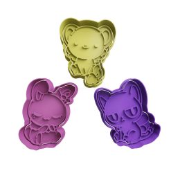 Set Kero Momo and Suppi Kawaii Cortador de Galletas STL
