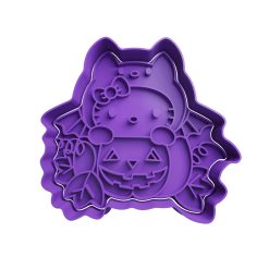 Hello Kitty en Calabaza Cortador de Galletas STL