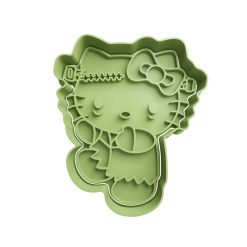 Hello Kitty Frankenstein Cortador de Galletas STL