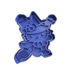 Hello Kitty Brujita en Escoba Cortador de Galletas STL