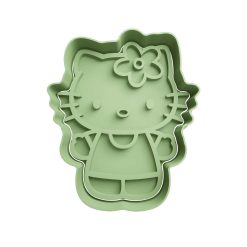Hello Kitty con Flor Cortador de Galletas STL