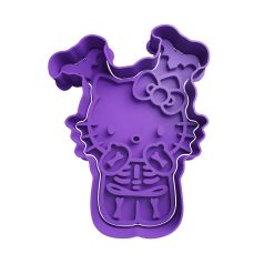 Hello Kitty Esqueleto Cortador de Galletas STL