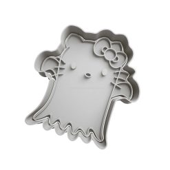 Hello Kitty Fantasma Cortador de Galletas STL 2