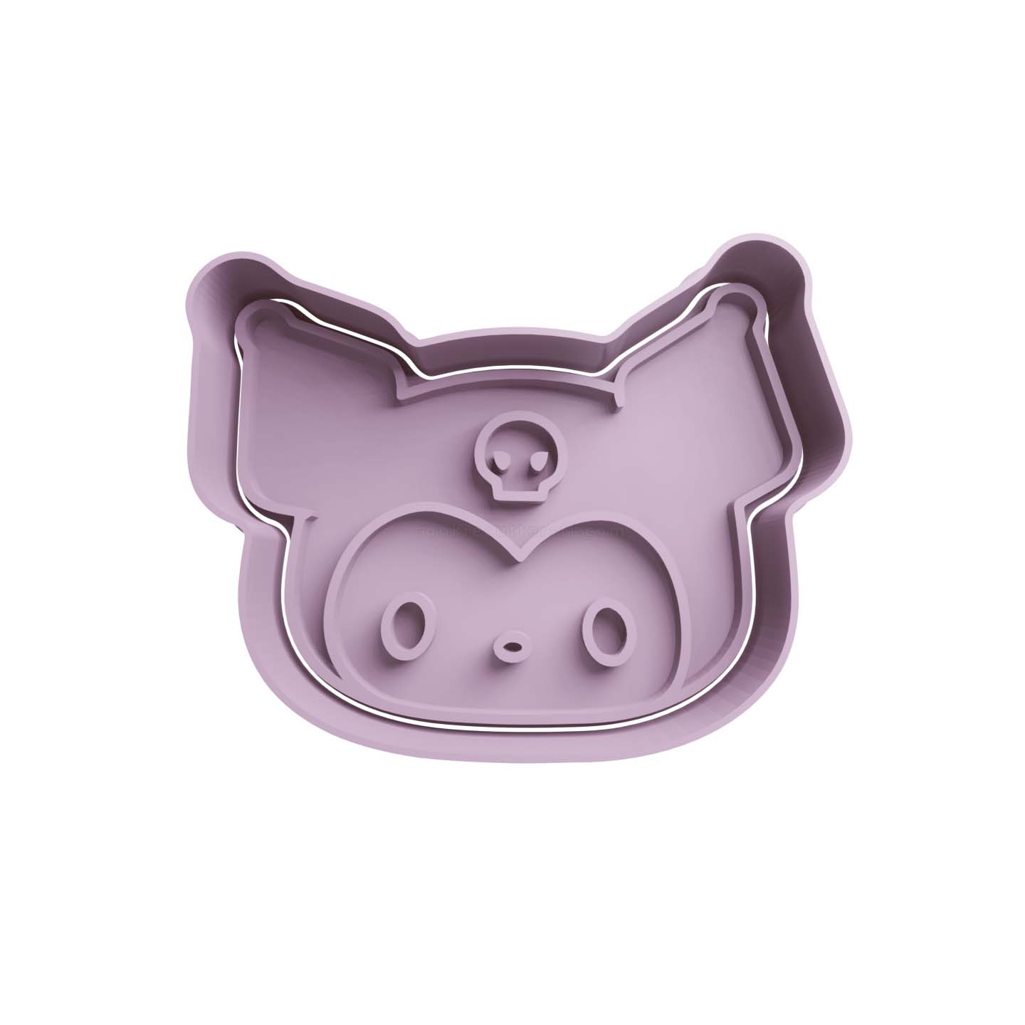 Kuromi Cabeza Cortador de Galletas STL (Cortante STL Gratis)