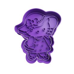 Hello Kitty Elegante Cortador de Galletas STL