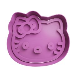Hello Kitty cabeza Cortador de Galletas STL 2